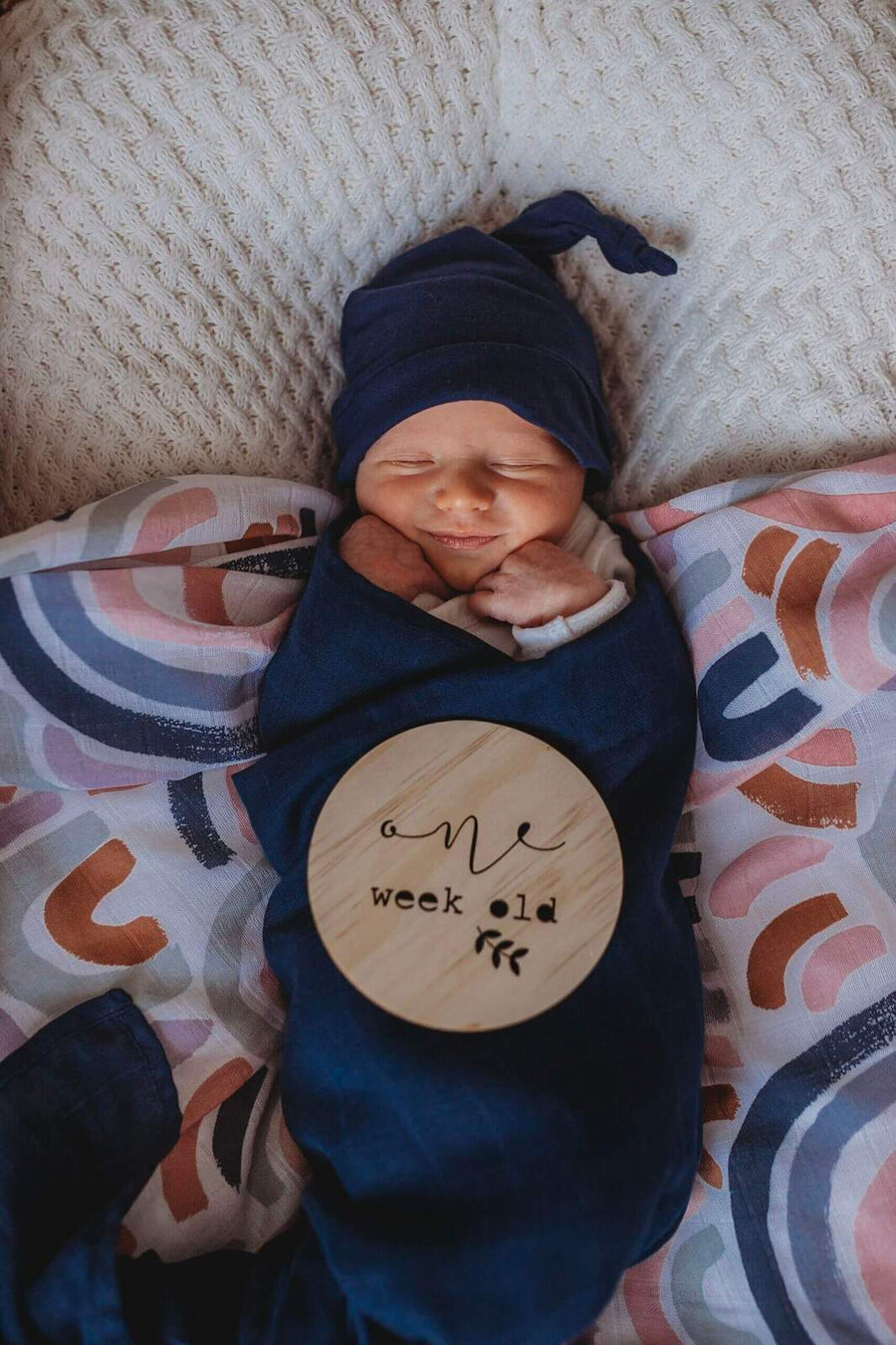 Snuggle Hunny Kids - Organic Muslin Wrap - Navy