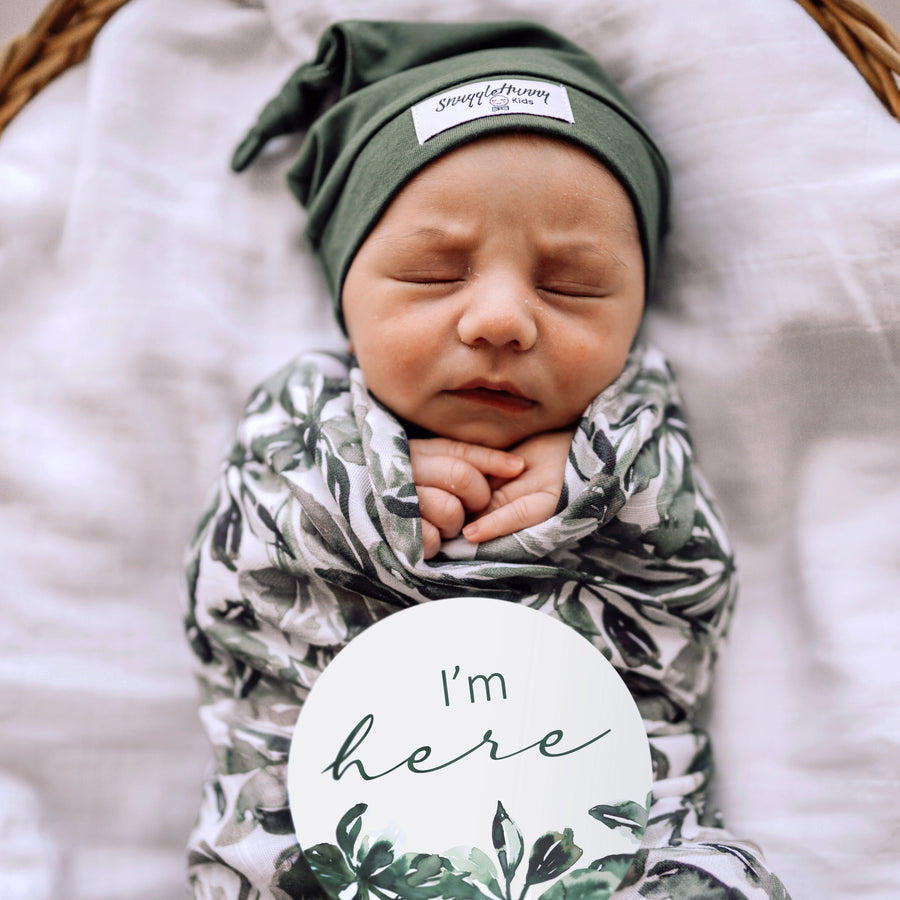 Snuggle Hunny Kids - Organic Muslin Wrap - Evergreen