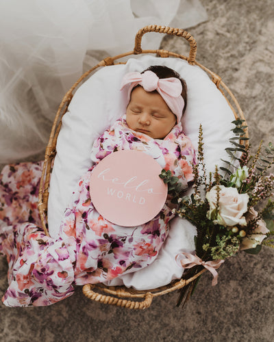 Snuggle Hunny Kids - Organic Muslin Wrap - Blushing Beauty