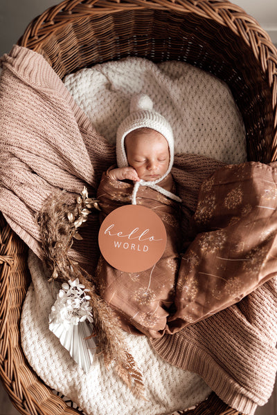 Snuggle Hunny Kids - Organic Muslin Wrap - Dandelion - Carry Them Close