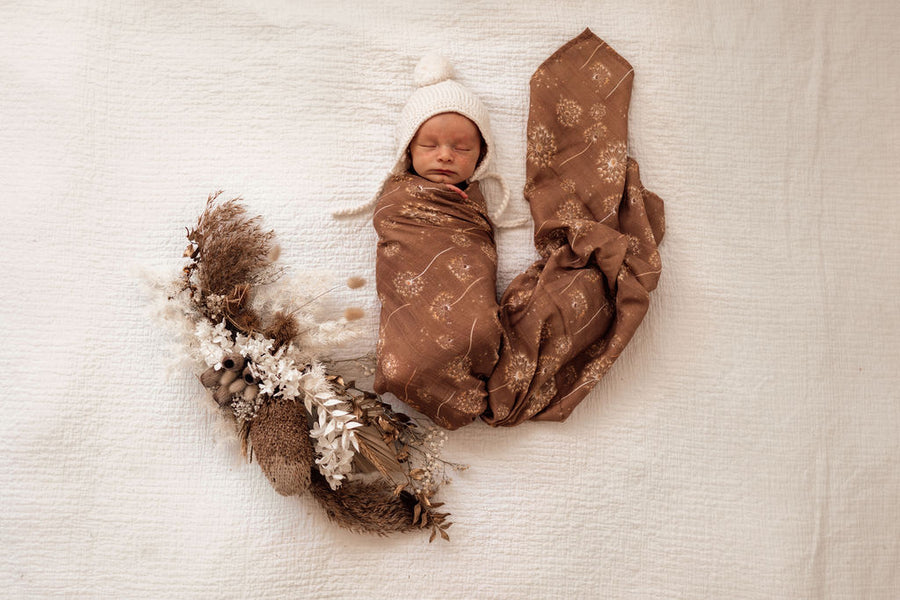 Snuggle Hunny Kids - Organic Muslin Wrap - Dandelion - Carry Them Close
