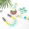 Summer Silicone Necklace - Teething Necklace - Nature Bubz - Afterpay - Zippay Carry Them Close
