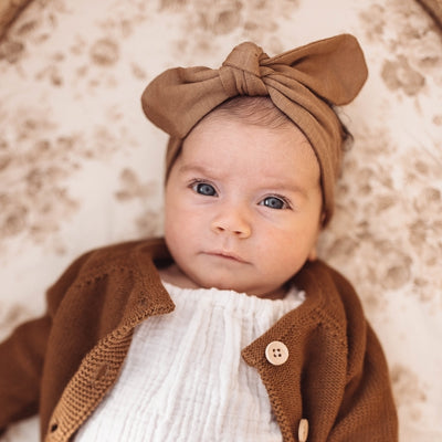 Snuggle Hunny Kids - Topknot Headband - Caramel
