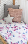 Snuggle Hunny Kids - Fitted Cot Sheet - Lilac Skies