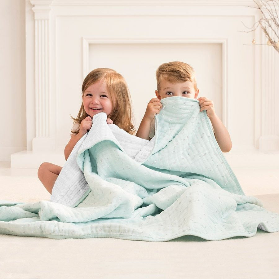 Aden and Anais - Dream Blanket - Metallic Skylight - Baby Blankets - Aden and Anais - Afterpay - Zippay Carry Them Close