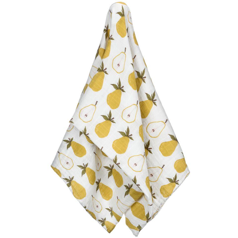 Milkbarn - Organic Muslin Baby Swaddle - Pear
