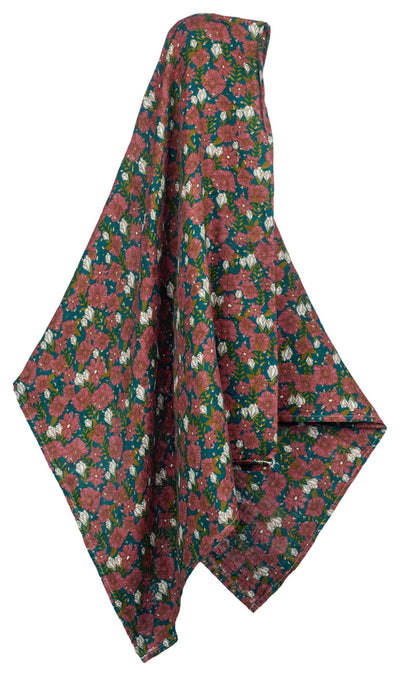 Milkbarn - Bamboo Baby Swaddle - Teal Floral
