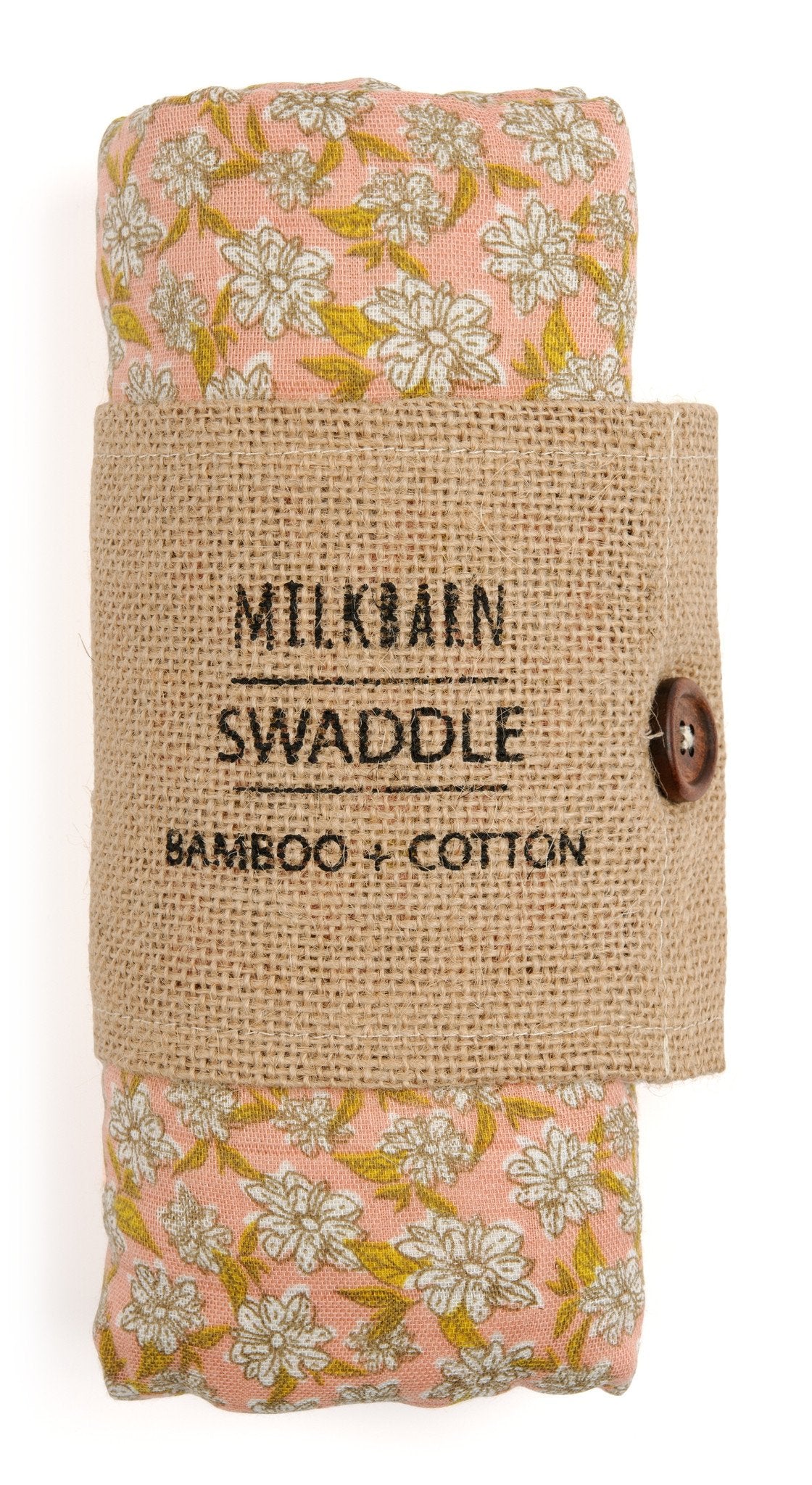 Milkbarn - Bamboo Baby Swaddle - Rose Floral