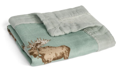 Milkbarn - Mini Lovely Comforter Bamboo - Bow Tie Moose