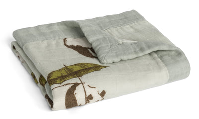 Milkbarn - Mini Lovely Comforter Bamboo - Blue Panda