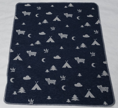 Emotion & Kids - Bassinet Blanket - NAVY CAMPING JUWEL