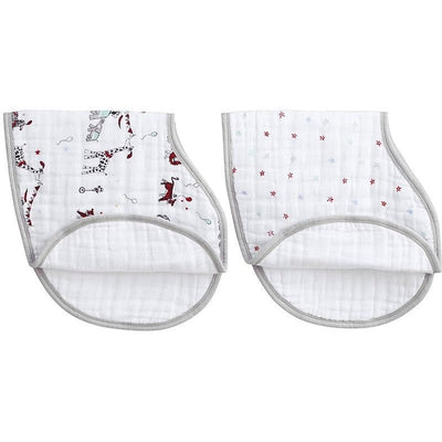 Aden and Anais - Burpy Bib (2 Set) - Vintage Circus - Clothing - Aden and Anais - Afterpay - Zippay Carry Them Close