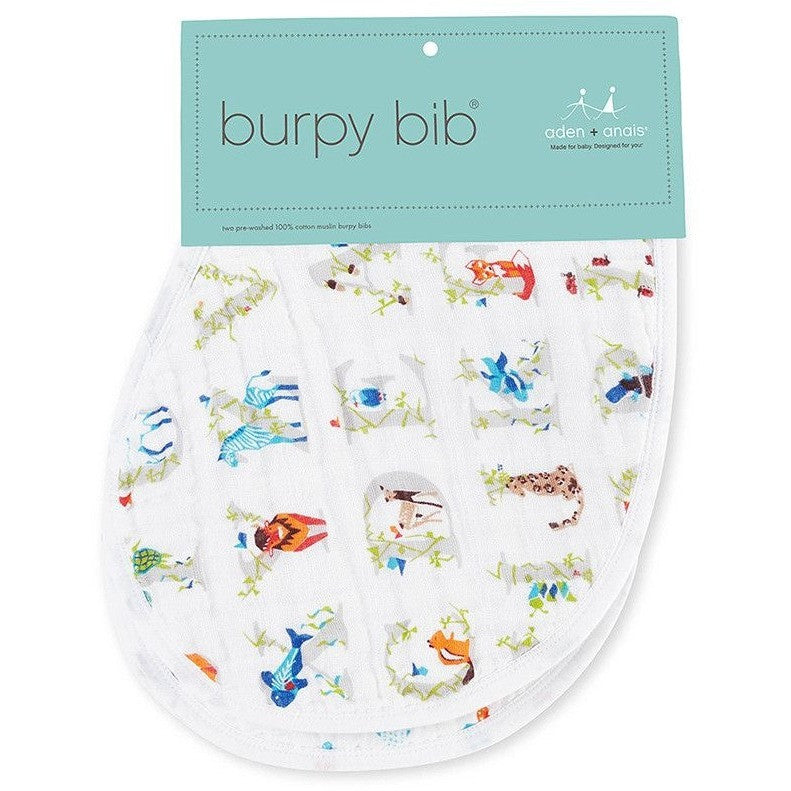 Aden and Anais - Burpy Bib (2 Set) - Paper Tales - Clothing - Aden and Anais - Afterpay - Zippay Carry Them Close