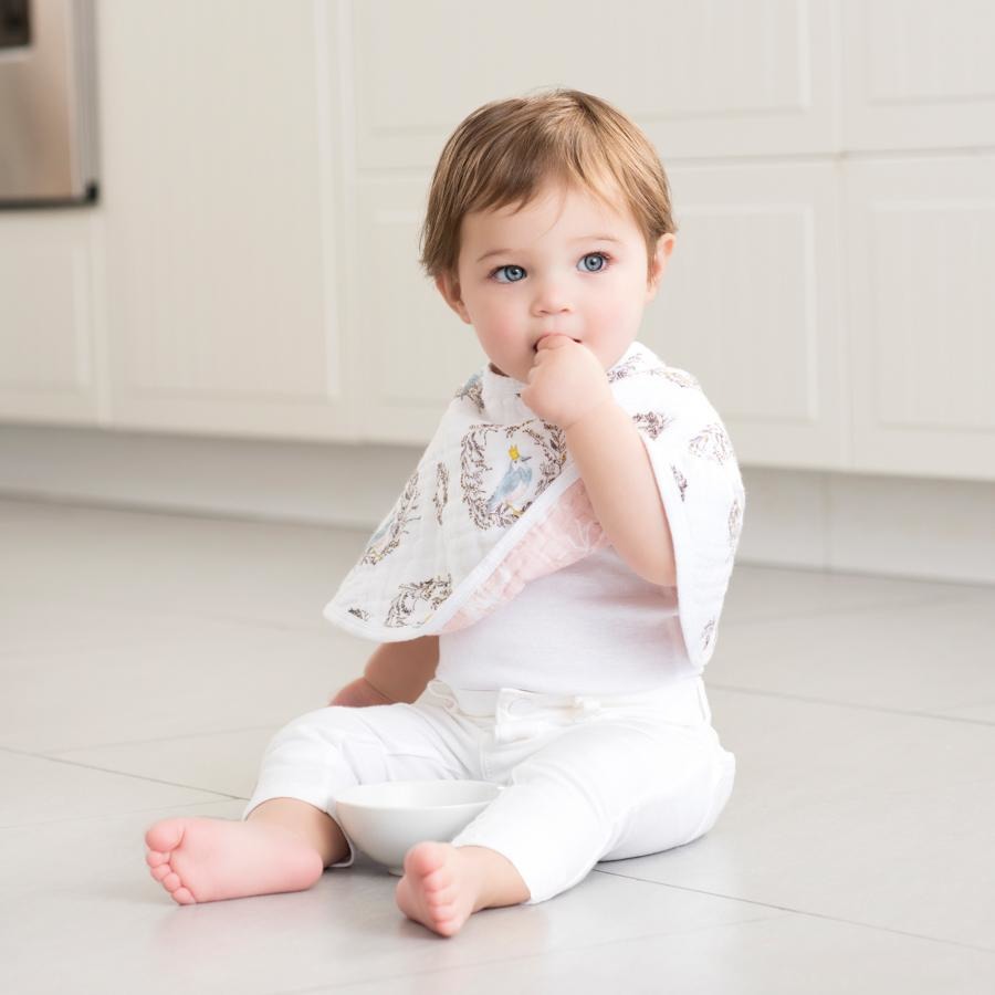 Aden and Anais - Burpy Bib (2 Set) - Birdsong - Clothing - Aden and Anais - Afterpay - Zippay Carry Them Close