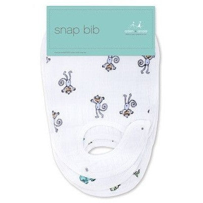 Aden and Anais - Snap Bib 3 Set - Jungle Jam - Clothing - Aden and Anais - Afterpay - Zippay Carry Them Close