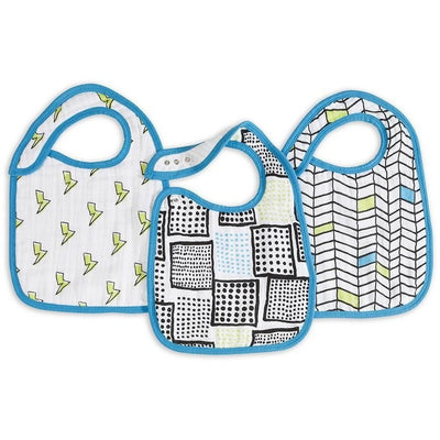 Aden and Anais - Snap Bib 3 Set - Whiz Kids - Clothing - Aden and Anais - Afterpay - Zippay Carry Them Close