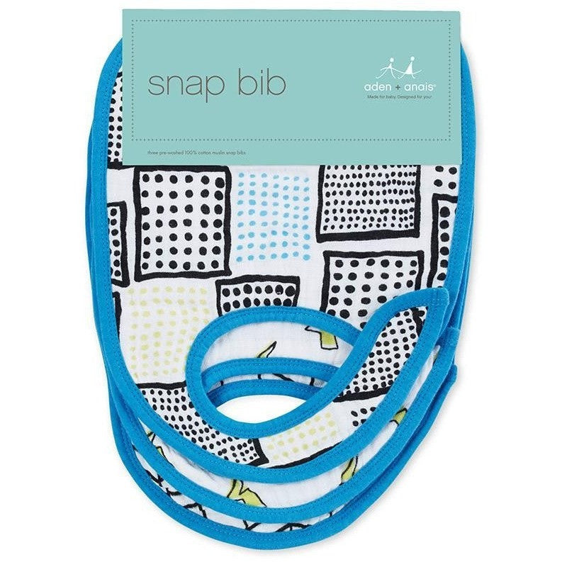 Aden and Anais - Snap Bib 3 Set - Whiz Kids - Clothing - Aden and Anais - Afterpay - Zippay Carry Them Close