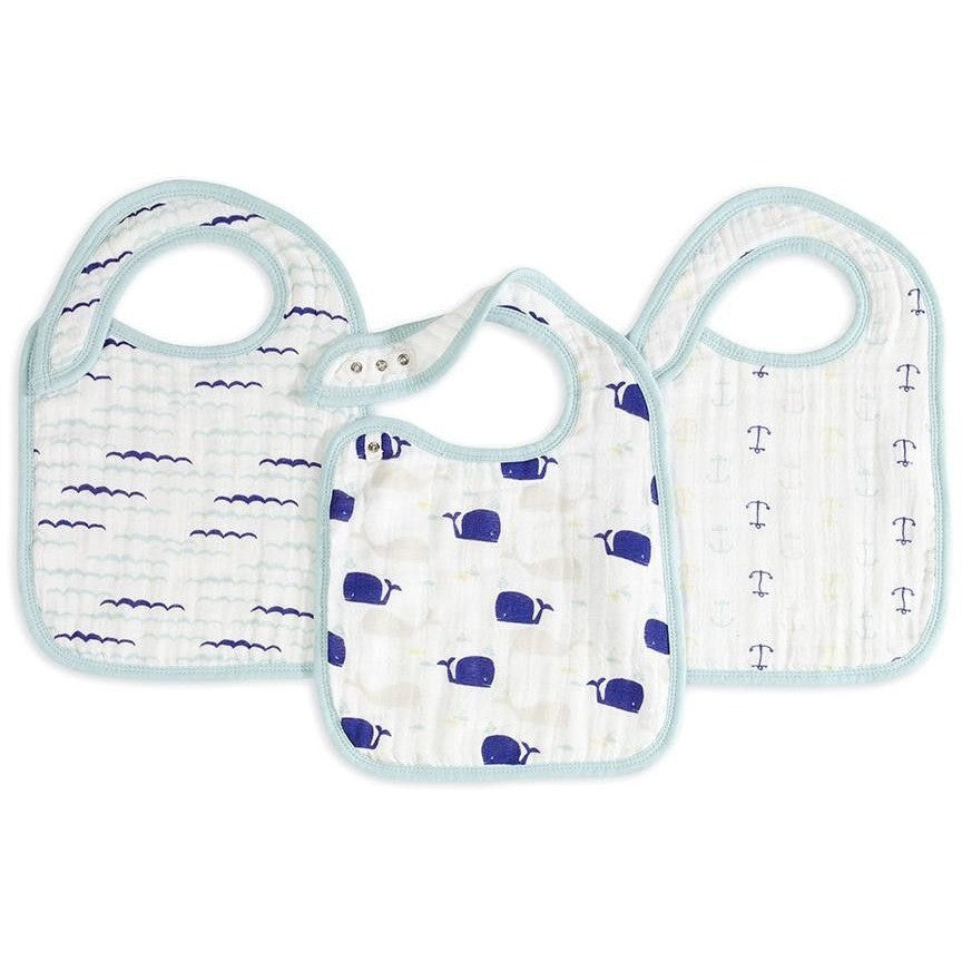 Aden and Anais - Snap Bib 3 Set - High Seas - Clothing - Aden and Anais - Afterpay - Zippay Carry Them Close
