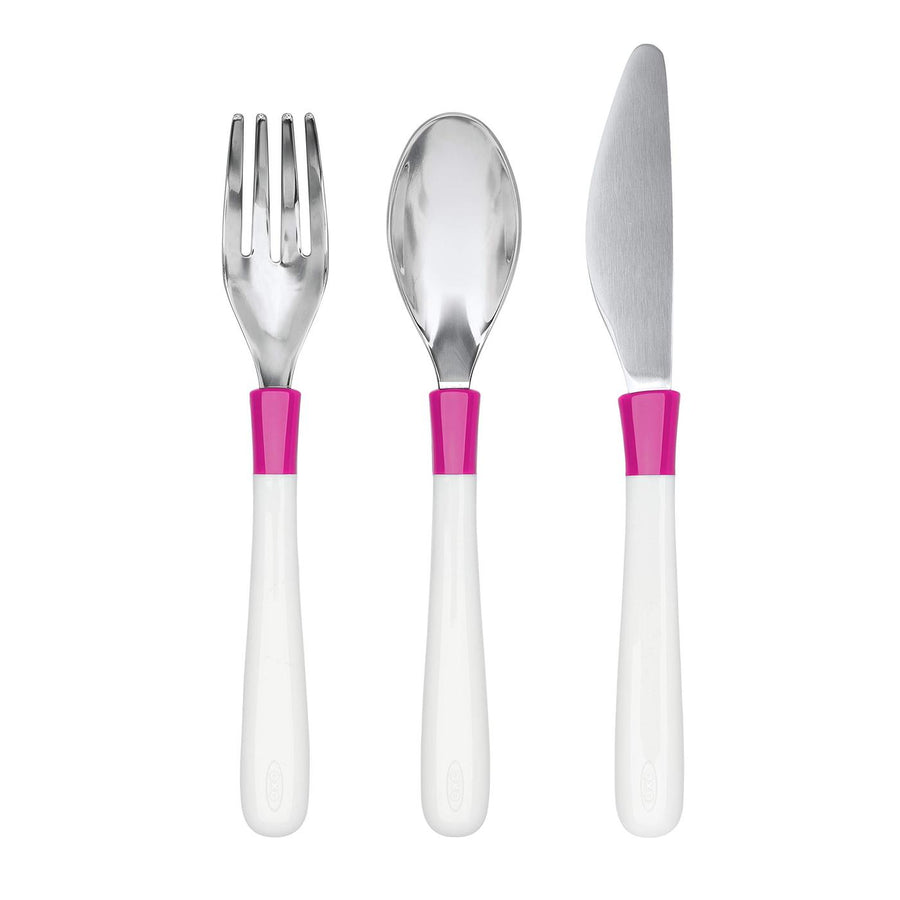 OXO TOT - Big Kids Cutlery Set - Pink