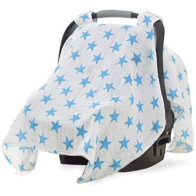 Aden and Anais - Car Seat Canopy - Fluro Blue, , Car Accessories, Aden and Anais, Carry Them Close - 2