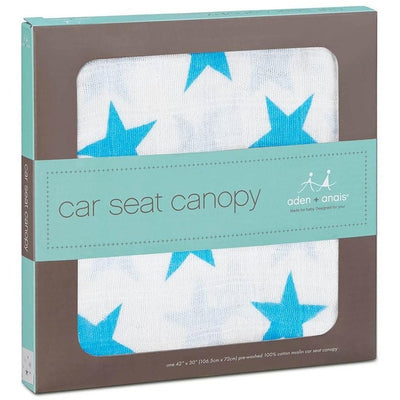 Aden and Anais - Car Seat Canopy - Fluro Blue, , Car Accessories, Aden and Anais, Carry Them Close - 3