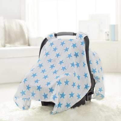 Aden and Anais - Car Seat Canopy - Fluro Blue, , Car Accessories, Aden and Anais, Carry Them Close - 1