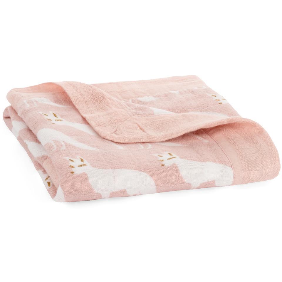 Milkbarn - Mini Lovely Comforter Bamboo - Pink Fox
