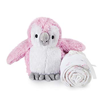 Aden and Anais - Blankets & Plush Toy - For The Birds Owl
