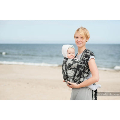 Lenny Lamb Wrap - Time Black and Cream (No Skull) - Woven Wrap - Lenny Lamb - Afterpay - Zippay Carry Them Close