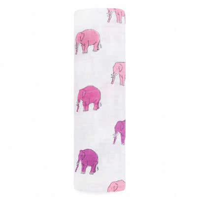 Aden and Anais - Classic Muslin Swaddle - Elephant Parade