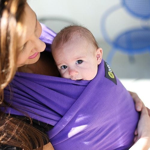 Boba Stretchy Wrap - Purple - Stretchy Wrap - Boba - Afterpay - Zippay Carry Them Close