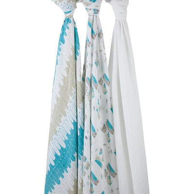 Aden and Anais - Organic swaddles Wise Guys (3 Pack), , swaddle, Aden and Anais, Carry Them Close - 3