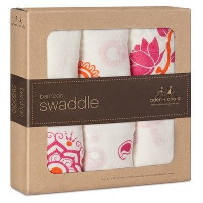 Aden and Anais - Bamboo swaddles (Pyara 3 Pack) - swaddle - Aden and Anais - Afterpay - Zippay Carry Them Close