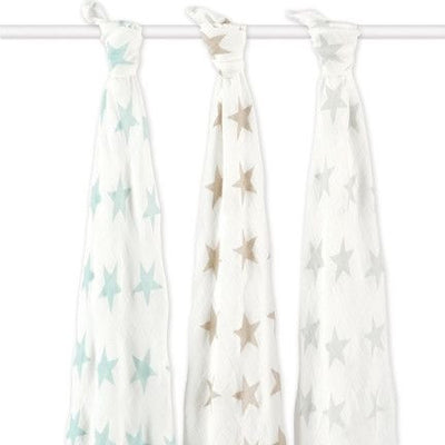 Aden and Anais - Bamboo swaddles (Milky Way 3 Pack) - swaddle - Aden and Anais - Afterpay - Zippay Carry Them Close