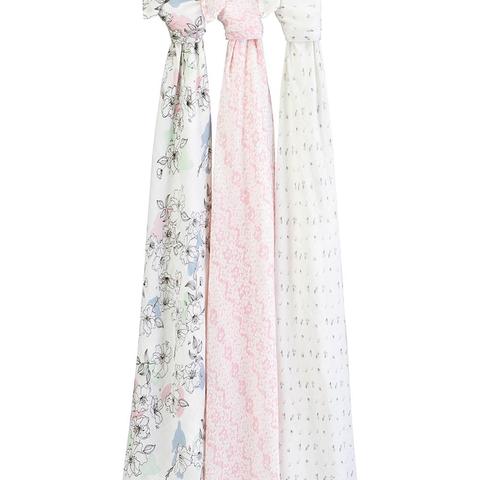 Aden and Anais - Bamboo Silky Soft Swaddles - Meadowlark 3Pack
