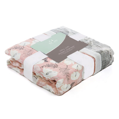 Aden and Anais - Dream Blanket Silky Soft Bamboo - Pretty Petals