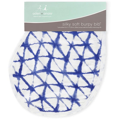 Aden and Anais - Silky Soft Burpy Bib (Single) - Indigo Shibori - Clothing - Aden and Anais - Afterpay - Zippay Carry Them Close