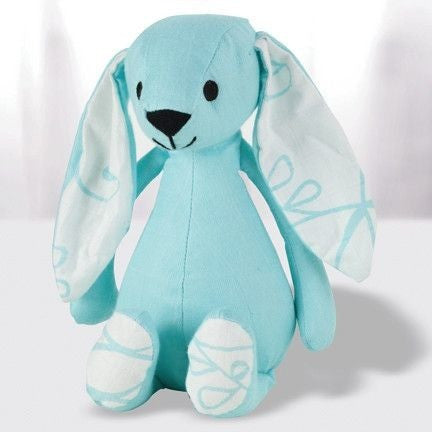 Aden and Anais - Musy Mate Mini Bamboo - Azure Solid Aqua (Bunny) - Toys - Aden and Anais - Afterpay - Zippay Carry Them Close