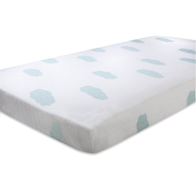 Aden and Anais - Organic Cot Sheet - Sky Blue
