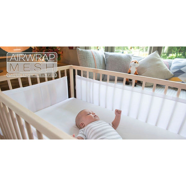 Airwrap Mesh Cot Liner 4 Sides White Carry Them Close