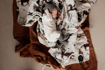 Pop Ya Tot - Muslin Swaddle - Polo Club