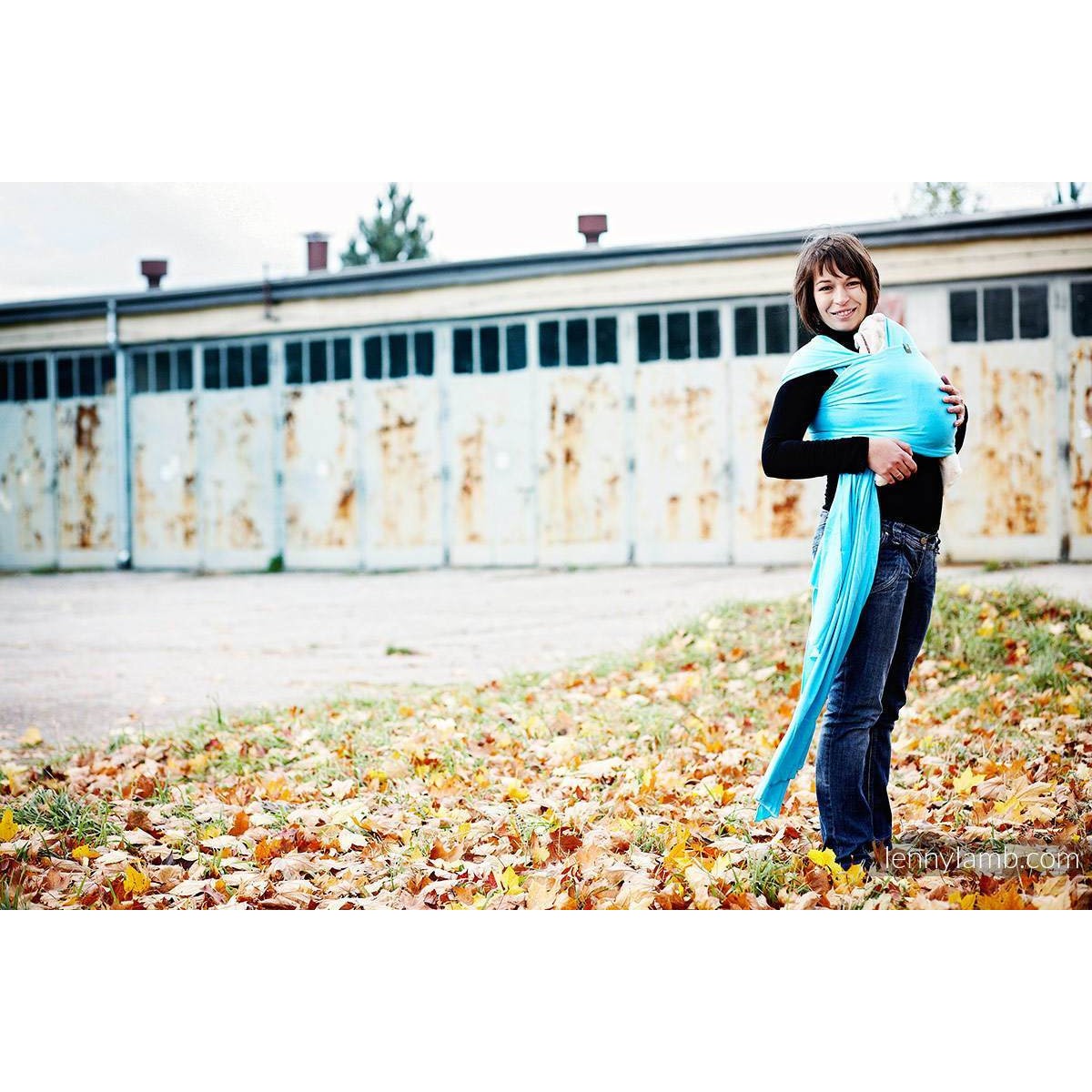 Lenny Lamb Stretchy Wrap - AZURE - Stretchy Wrap - Lenny Lamb - Afterpay - Zippay Carry Them Close