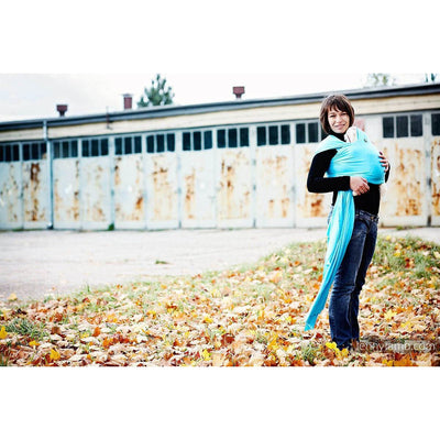 Lenny Lamb Stretchy Wrap - AZURE - Stretchy Wrap - Lenny Lamb - Afterpay - Zippay Carry Them Close