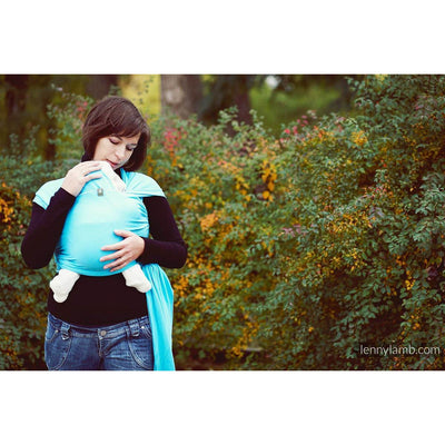 Lenny Lamb Stretchy Wrap - AZURE - Stretchy Wrap - Lenny Lamb - Afterpay - Zippay Carry Them Close
