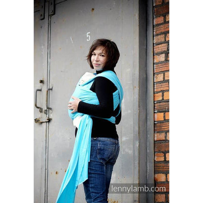 Lenny Lamb Stretchy Wrap - AZURE - Stretchy Wrap - Lenny Lamb - Afterpay - Zippay Carry Them Close