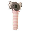 Alimrose - Koala Squeaker Stripe Rattle Pink - Toys - Alimrose - Afterpay - Zippay Carry Them Close