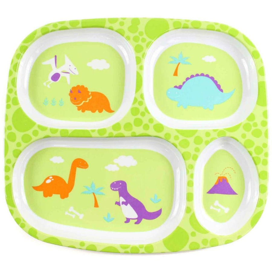 Bumkins - Melamine Divided Plate - Dino