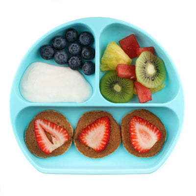 Bumkins - Silicone Grip Dish - Blue