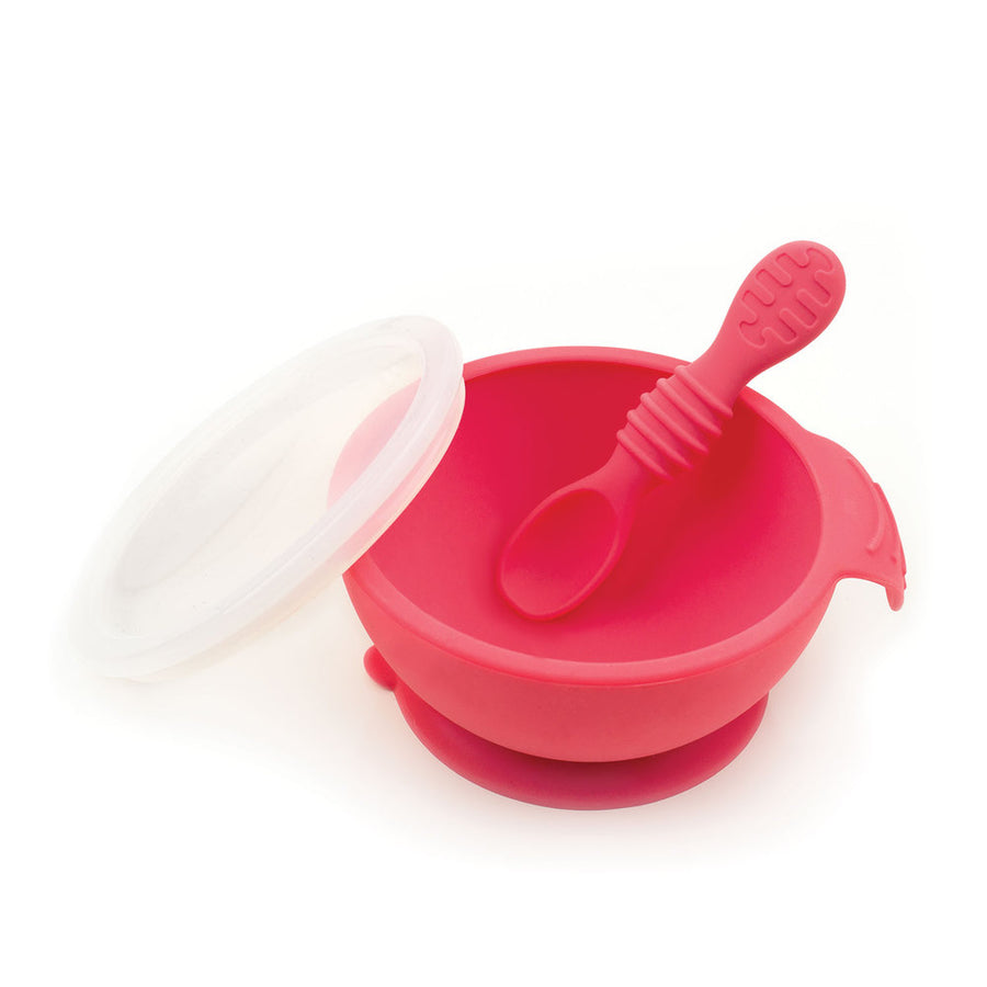 Bumkins - Silicone Grip First Foods Bowl Set - Red