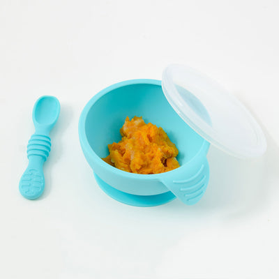 Bumkins - Silicone Grip First Foods Bowl Set - Blue